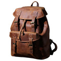Hartwell Leather Rucksack in crazy horse leather — Khal Gold