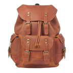 Rider Leather Backpack — Khal Gold