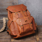 Rider Leather Backpack, detail view