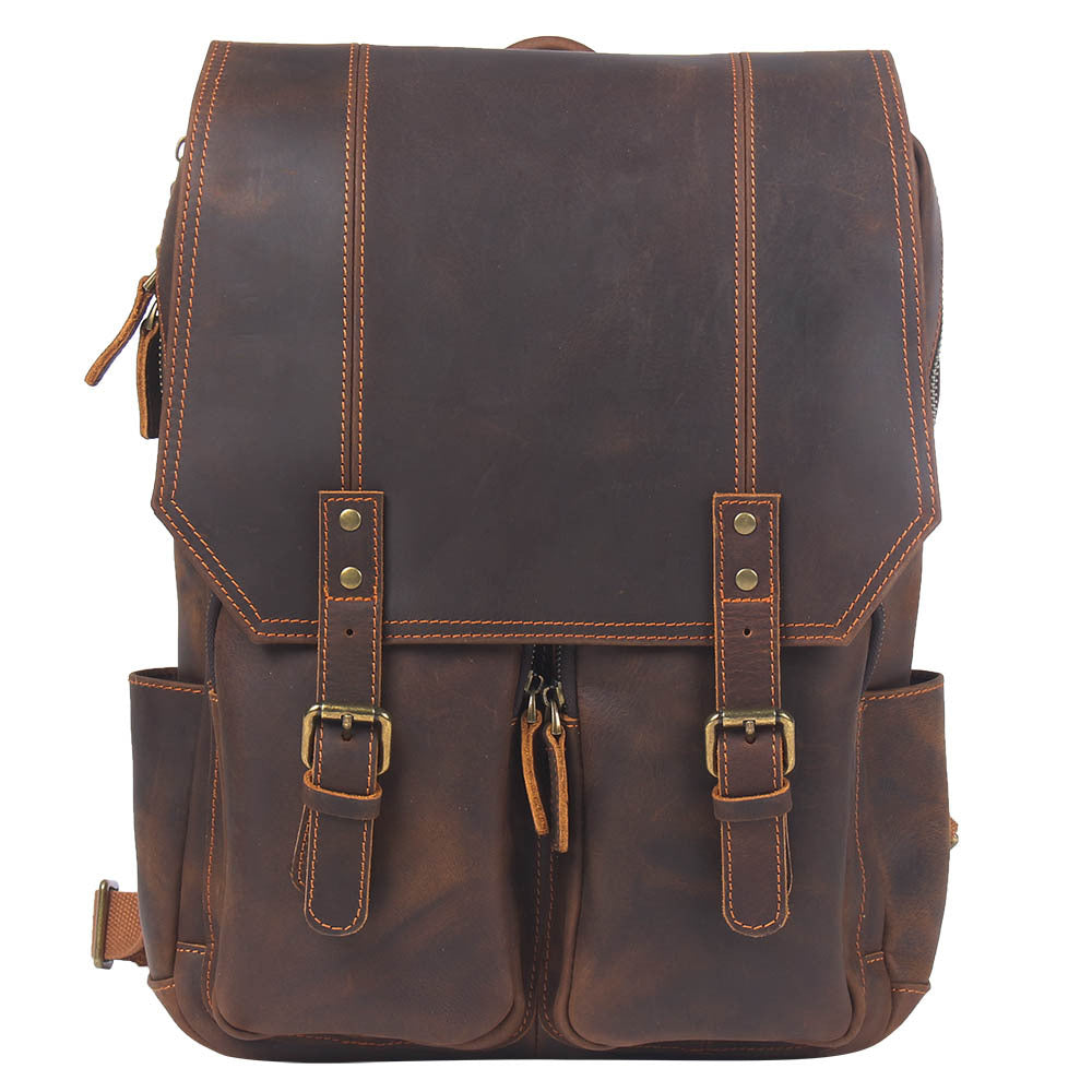 Summit Leather Rucksack — Khal Gold