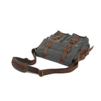 Fairfax Canvas Messenger in cotton canvas, detail view