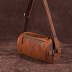 Dispatch Leather Cylinder Bag, detail view