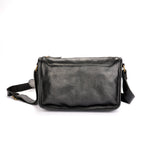 Belmont Leather Sling in black leather — Khal Gold
