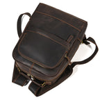 Executive Leather Backpack, detail view