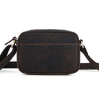 Pimlico Leather Crossbody in chestnut crazy horse leather — Khal Gold