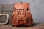 Rider Leather Backpack, detail view