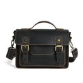 Chelsea Leather Satchel in dark brown leather — Khal Gold