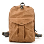 Alderley Waxed Canvas Daypack in waxed canvas, detail view