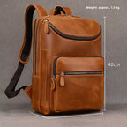 Langham Leather Backpack | Zip-Front 16-inch Laptop Rucksack